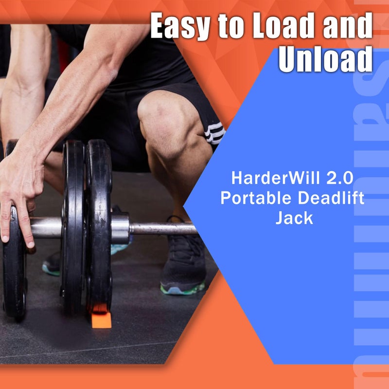 HarderWill Deadlift Jack Alternative (1 Pair) Easy to Load and Unload Weight Plates, Perfect for Deadlift, Crossfit, Powerlifting, Weightlifting, Home Gym for Your Gym Bag - Image 4